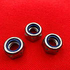 Гайка М10 стопорна з нейлоновою вставкою клас міцності 8.0 DIN 985, фото 4