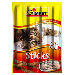  Лакомі палички Sticks з індичкою та дріжджами для котів. 4 шт. (20 гр.)