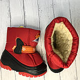 Дитячі зимові чоботи дутики Демар Demar Sun Rise червоні, фото 4