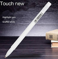 Ручка-маркер для розмітки Touchnew, товщина пера 0,8 мм, білий колір