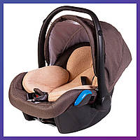 Детское автокресло для новорожденных люлька переноска группа 0+ (0-13 кг) Adamex Kite F11 шоколад