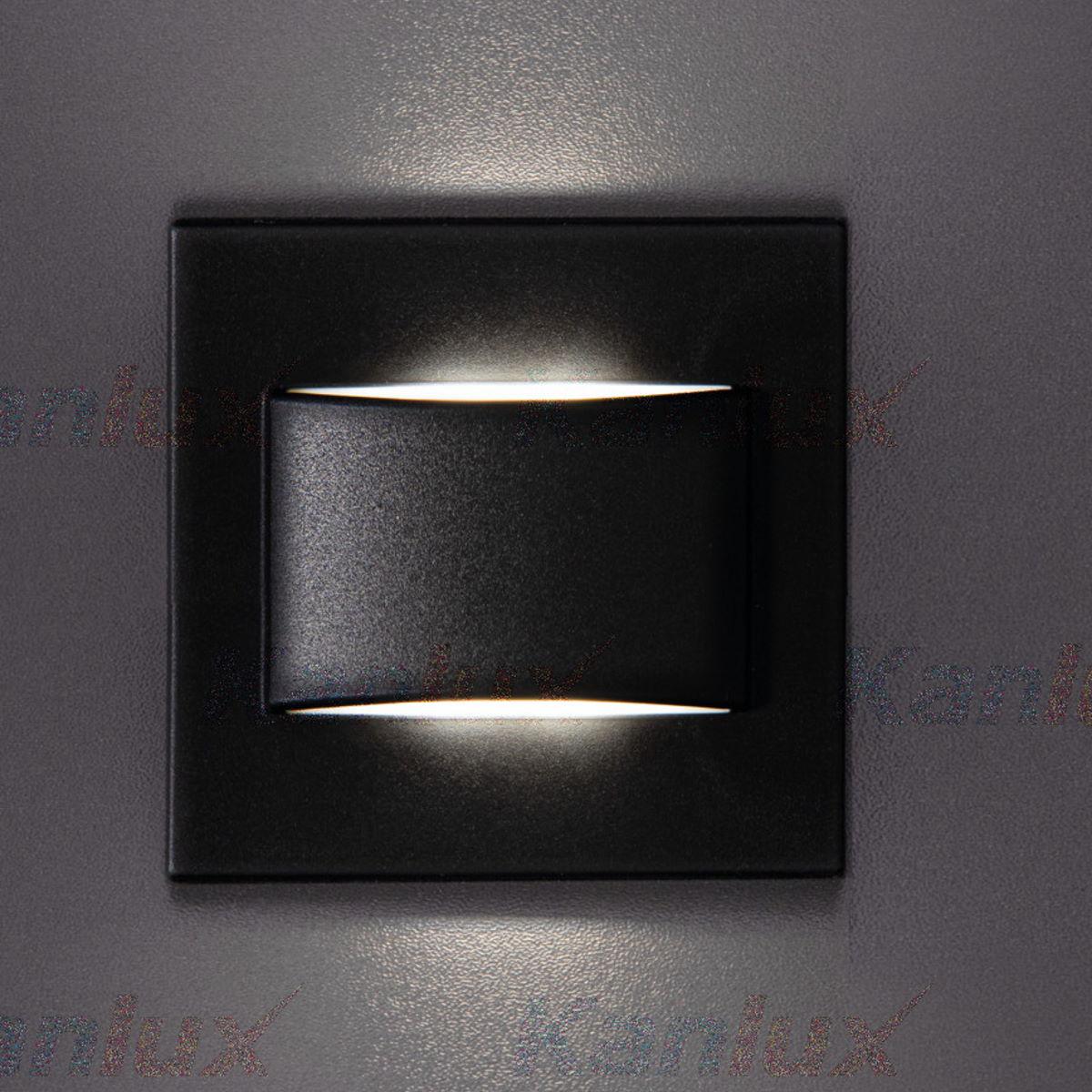 Підсвічування сходинок 12V 4000к Чорний ERINUS LED LL B-NW Kanlux, фото 1