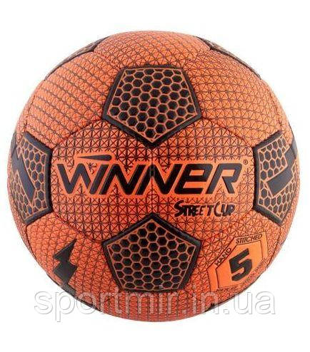 М'яч футбольний ВІННЕР Winner Street Cup для гри на асфальті (оранжевий), фото 1