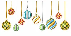 Наліпка вінілова Новорічна прикраса