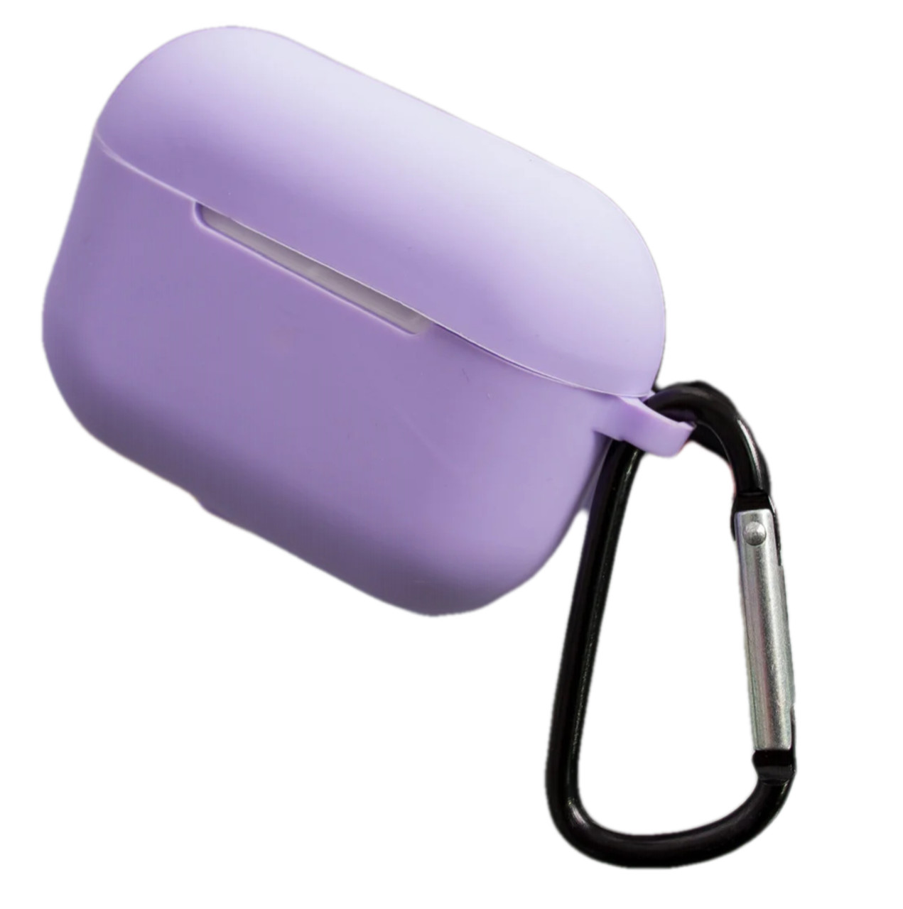 Чохол для AirPods Pro Silicone case Microfiber (з мікрофіброю) lilac, фото 1