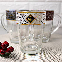 Прозора конусна кружка "Кава-відводка" 300 мл, фото 5