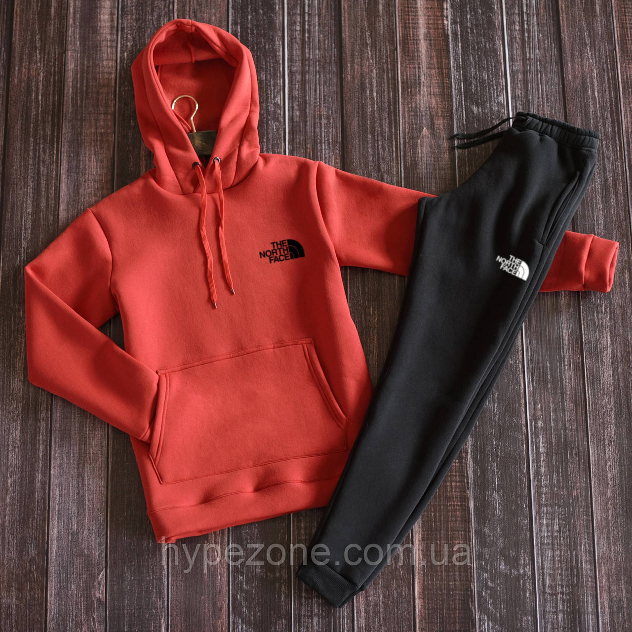 Спортивний костюм TNF Худі The North Face Кофта з логотипом Норс Фейс Чоловічі штани на гумці Кенгуру Ноз Фейс