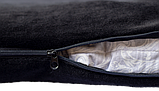 Ортопедична подушка ректальна з гречки в чохлі на блискавці 40х40см Olvi, фото 3