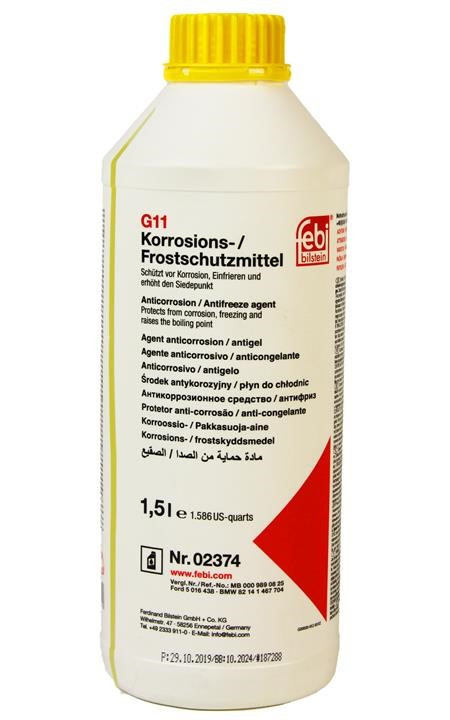 Концентрат антифризу Febi G11 жовтий 1,5 л