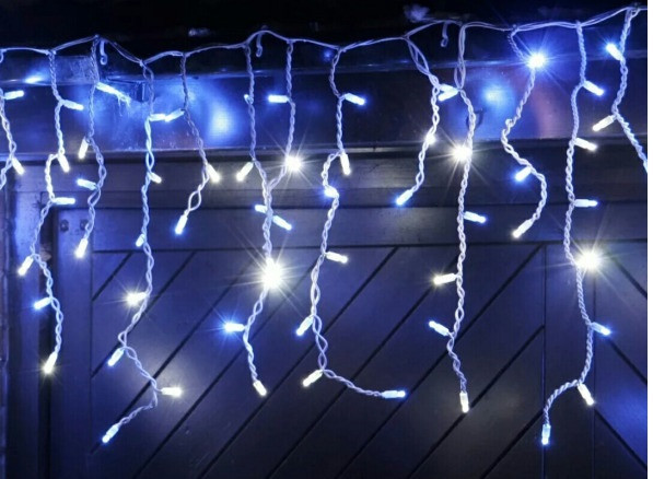 Гірлянда — штора світлодіодна 2х0.5 м, 80 LED, біле світло, електроживлення