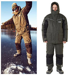 Костюм риболовний Norfin Element Gray | Розроблений для районів з м'якими зимами, а також для експлуатації в міжсезоння, S (44-46)