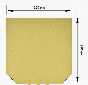 Коробка для піци 25 см бурий крафт 250х250х35 мм (уп. 25 шт)
