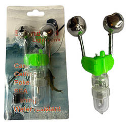 Світло-шумовий сигналізатор з прищіпкою Shark світіння двома кольорами