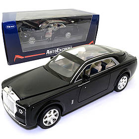 Машинка ігрова Rolls-Royce «АвтоЕксперт» Роллс-Ройс метал чорне світло звук 21*6*7 см (EL-8737)