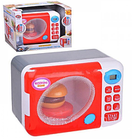 Детская игрушечная микроволновая печь с кнопками, звуковыми и световыми эффектами 2305