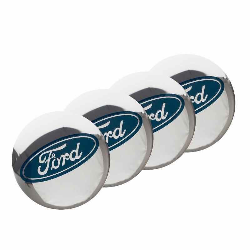 Автомобільна емблема Primo на ковпачок маточини колеса c логотипом Ford - Silver, фото 1