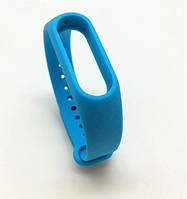 Ремешок, ремень, браслет для xiaomi mi band 2, ми бенд 2 голубой силиконовый