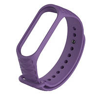 Ремешок, ремень, ремешки, браслет для, на xiaomi mi band 3 / 4, ми бенд 3 / 4 фиолетовый силиконовый рифленый