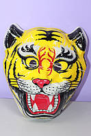Детская маска новогодняя животные 1 шт тигр желтый