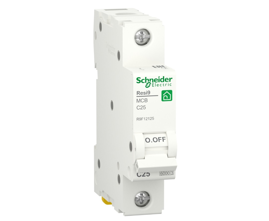 Автоматичний вимикач 1p C 25A, 6kA, Schneider Electric, Resi9, R9F12125