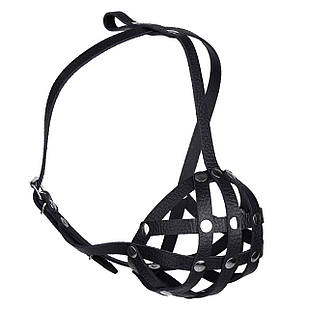 Намордник-сітка KARELINE з натуральної шкіри для французького бульдога розмір S