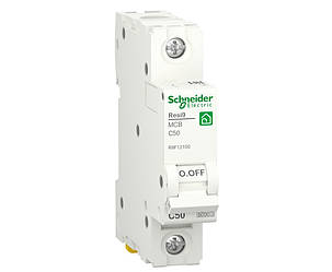 Автоматичний вимикач 1p C 50A, 6kA, Schneider Electric, Resi9, R9F12150