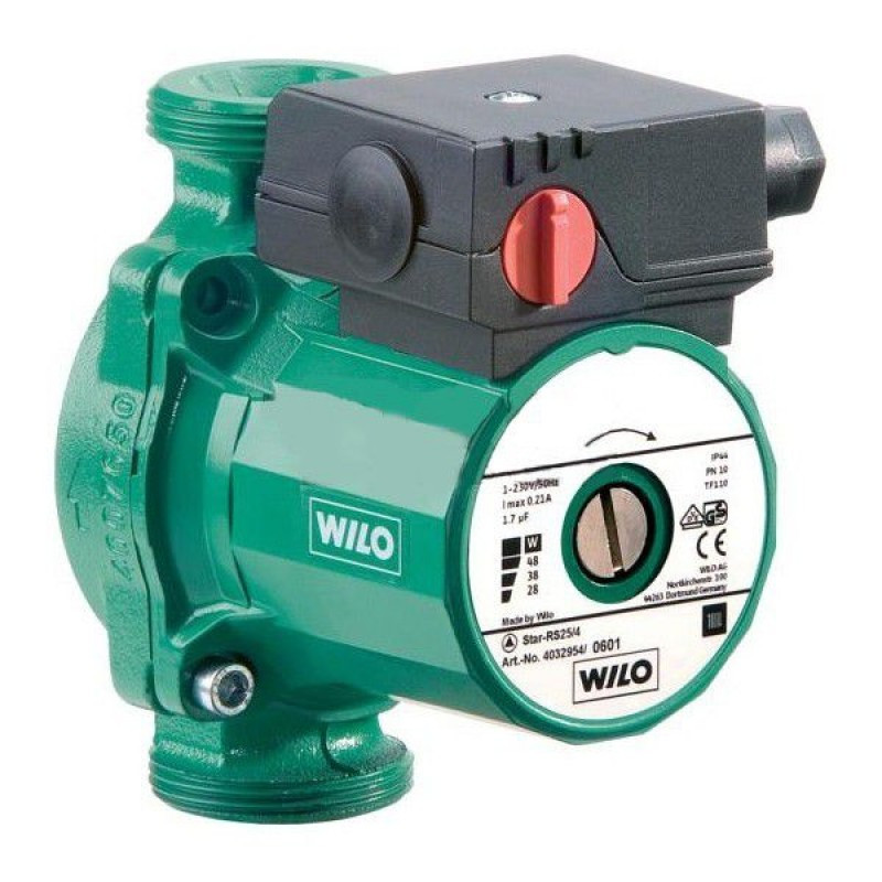 Насос циркуляційний Wilo 25/4 180мм без кмч (мідна)