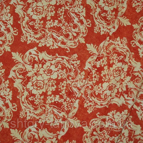 Декор алхамбре вензель св. золото фон теракот, фото 1