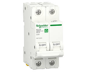 Автоматичний вимикач 2p C 40A, 6kA, Schneider Electric, Resi9, R9F12240