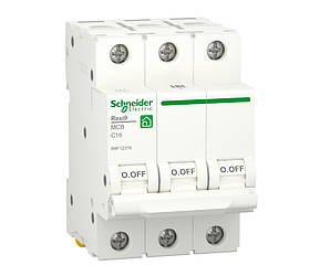 Автоматичний вимикач 3p C 16A, 6kA, Schneider Electric, Resi9, R9F12316