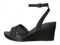 Women s Leigh II Cross Strap Ankle Wedge ID