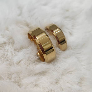 Парні кільця "Американка" (ж 15.3 15.7 16 16.5 17 18.3 19 19.3 20 ч 17.3 18.3 19.3 20 20.6 21.5 22.3)