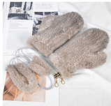 Білі рукавиці, рукавиці норкові. Хутряні рукавиці з хутра норки Color: white, фото 7