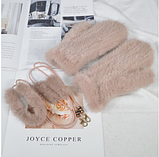 Білі рукавиці, рукавиці норкові. Хутряні рукавиці з хутра норки Color: white, фото 5