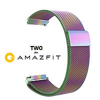 Ремінець для Xiaomi Amazfit GTS Міланська петля Rainbow