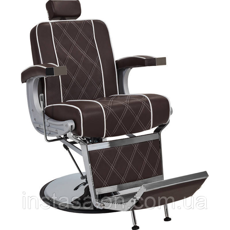 Перукарське чоловіче крісло Valencia Lux коричневий