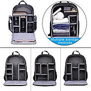 ФотоРюкзак Caden D6B чорний для фото/відео, фото 7