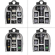 ФотоРюкзак Caden D6B чорний для фото/відео, фото 5