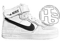 Женские кроссовки Nike Air Force Shadow White Winter (c мехом) ALL05031