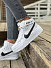 Жіночі кросівки Nike Air Force Shadow White Winter (c хутром) ALL05031, фото 3