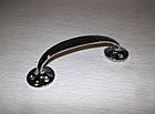 Скоба латунь маленька півмісяць хром, фото 3
