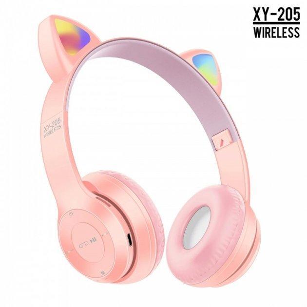 Бездротові Bluetooth-навушники CAT XY-205 з LED-підсвіткою з котячими вушками