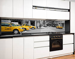 Панель на кухонний фартух під скло таксі Childer, з двостороннім скотчем 62 х 205 см, 1,2 мм