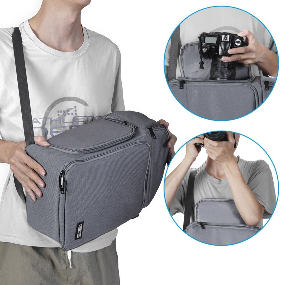 ФотоРюкзак Caden D15G GREY сірий для фото/відео, фото 1