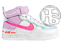 Женские кроссовки Nike Air Force Shadow High Violet Pink (с мехом) ALL07199