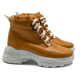 Черевики - снікерси помаранчевого кольору «Style Shoes»