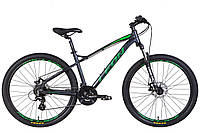 Велосипед 27.5" Leon XC-90 SE AM Hydraulic lock out DD 2022 (графитовый с зеленым (м))