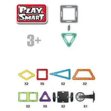 Магнітний конструктор Play Smart 2474 Транспорт і тварини 25 деталей в коробці, фото 4