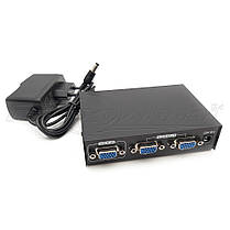 Активний VGA Splitter розгалужувач 1x2, фото 2