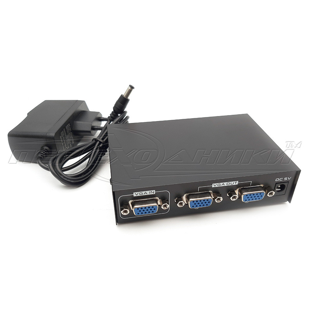 Активный VGA Splitter разветвитель 1x2 - фото 3 - id-p281993646